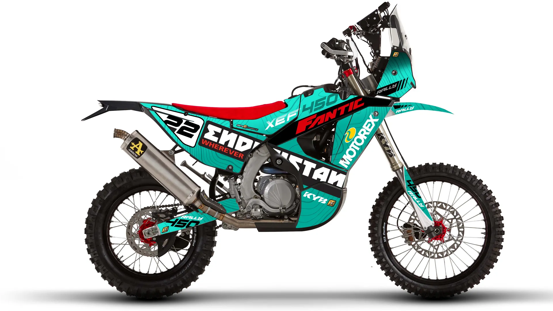 Fantic XEF 450 Rally Topo | Custom Graphics Kit | Decals - MotoXpressions